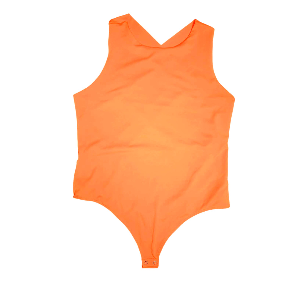 Express Orange Sleeveless Blouse